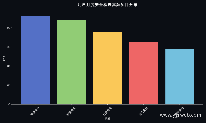 用户月度安全检查高频项目分布